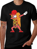 Dabbing Hot Dog Graphic Tee product image 1