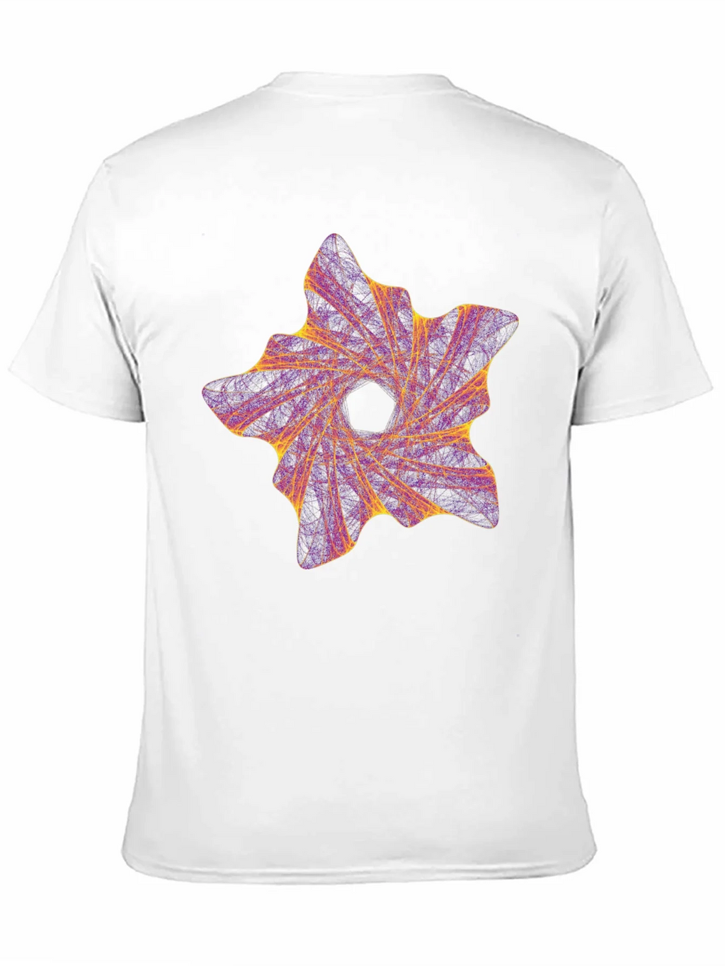 Abstract Vortex Graphic Black T-Shirt product image 9