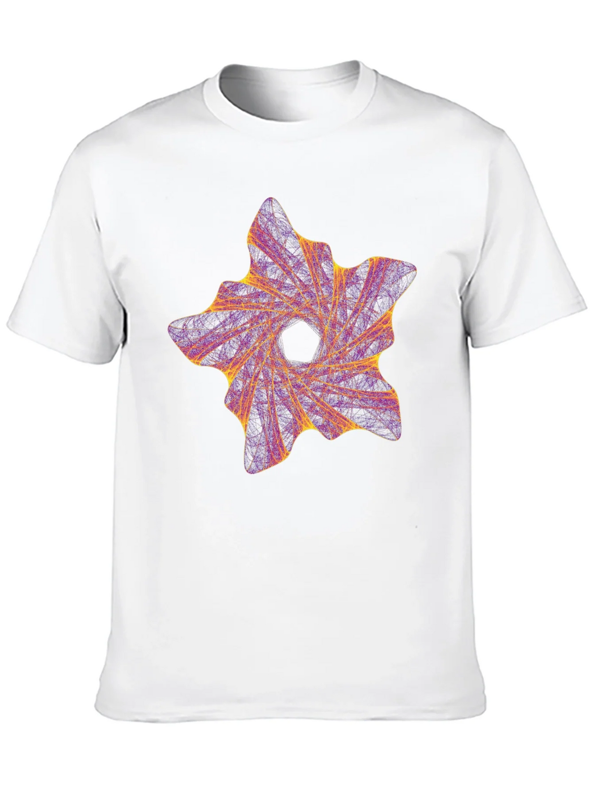 Abstract Vortex Graphic Black T-Shirt product image 8