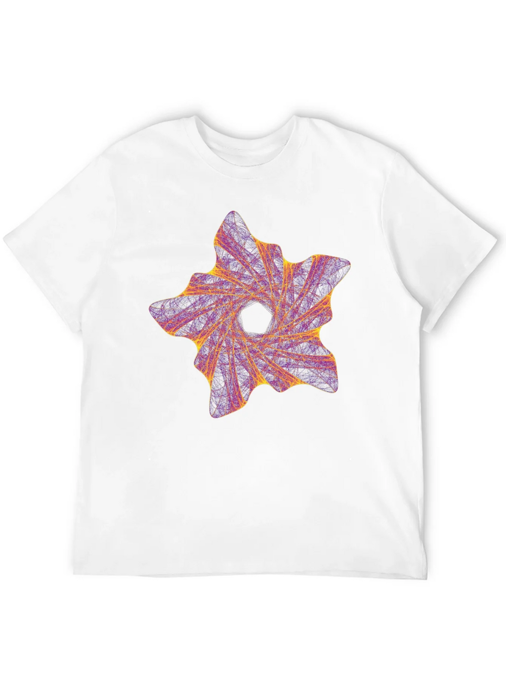 Abstract Vortex Graphic Black T-Shirt product image 10