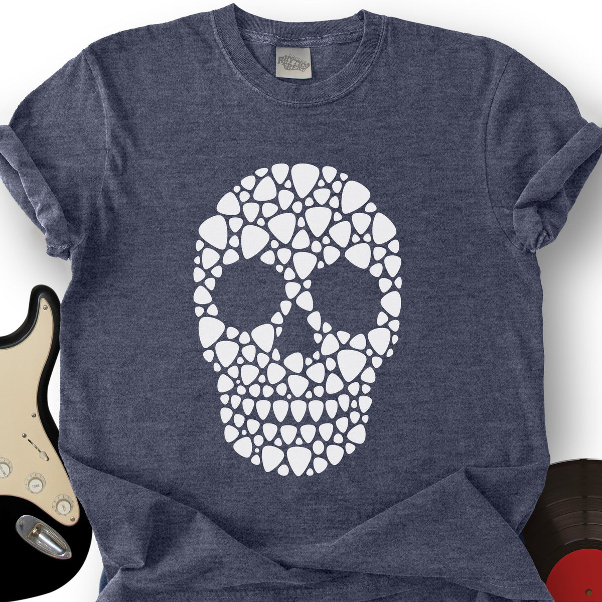 Guitar Pick Skull T-Shirt product image 4
