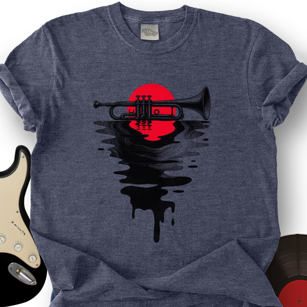 Melting Trumpet Sunset T-Shirt product image 6