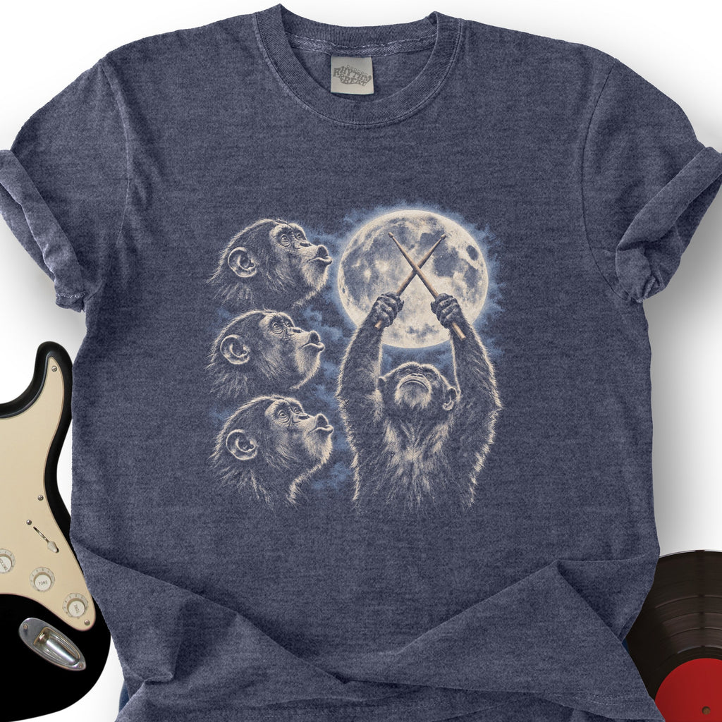 Chimp Drumstick Moon T-Shirt product image 4
