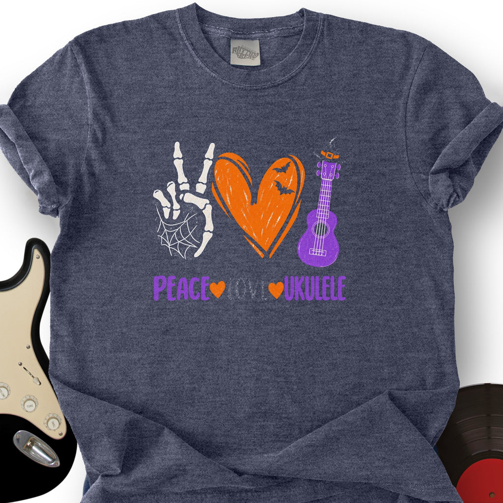 Peace Love Ukulele T-Shirt product image 2