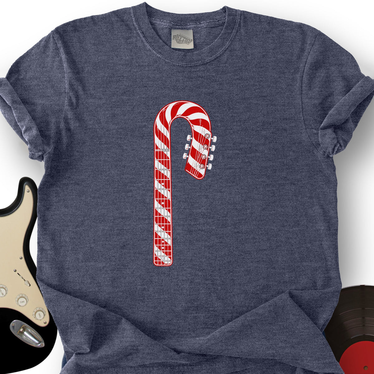 Candy Cane Fretboard T-Shirt product image 3