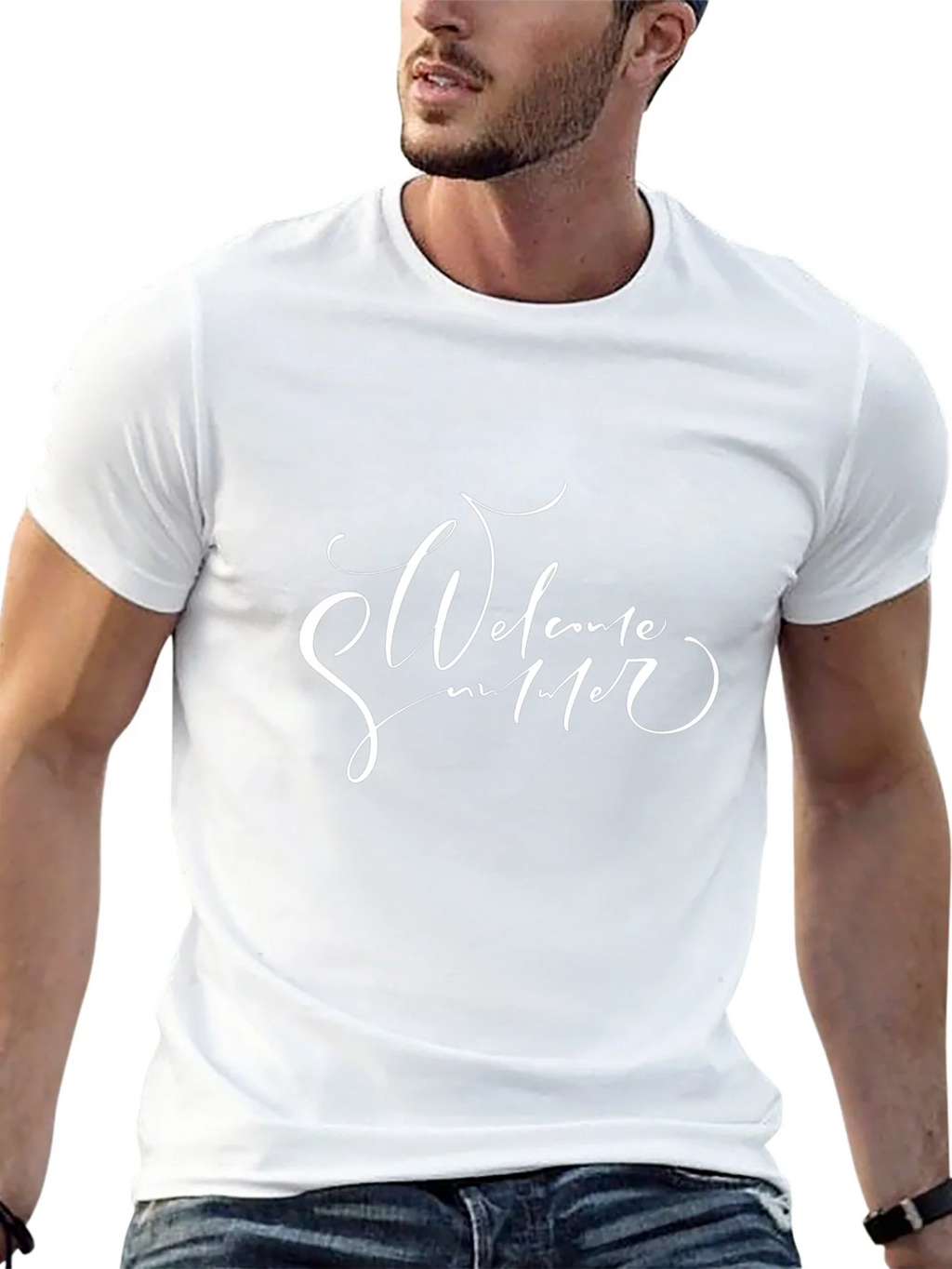 Welcome Summer Black T-Shirt product image 12
