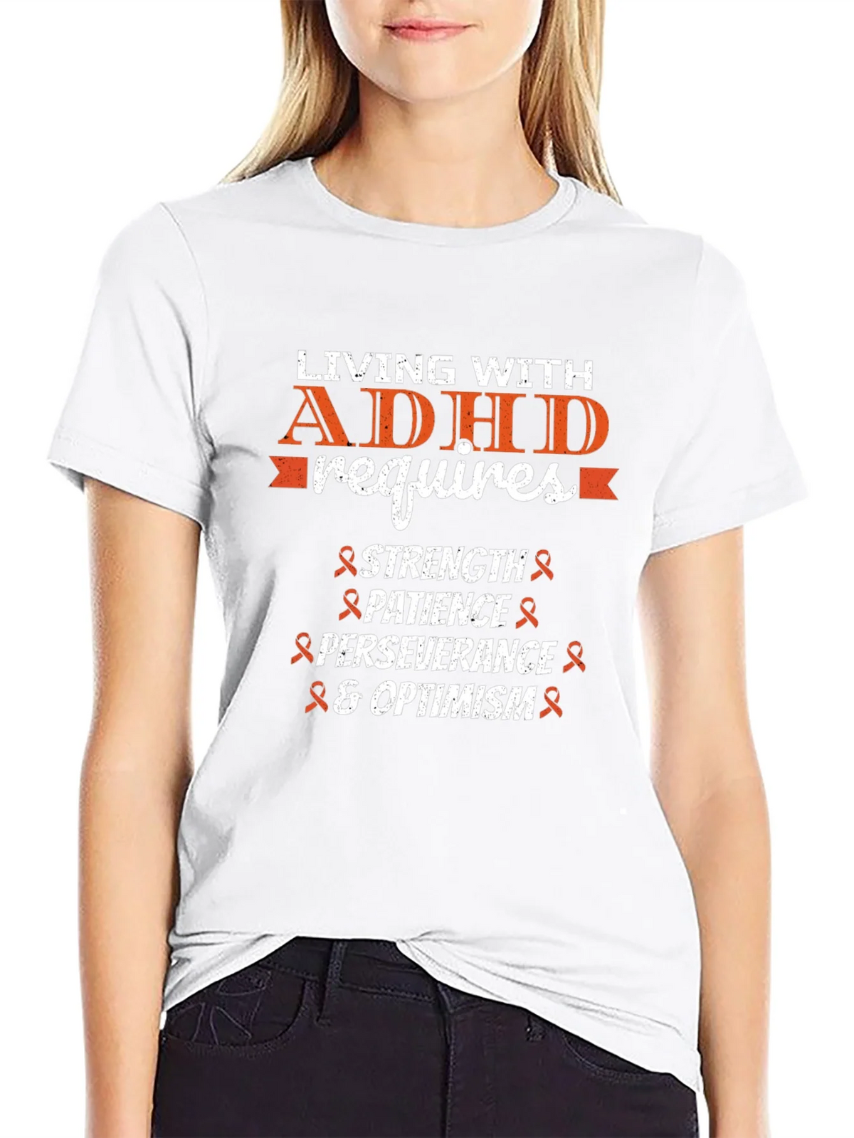ADHD Awareness T-Shirt: Strength Patience Optimism product image 8