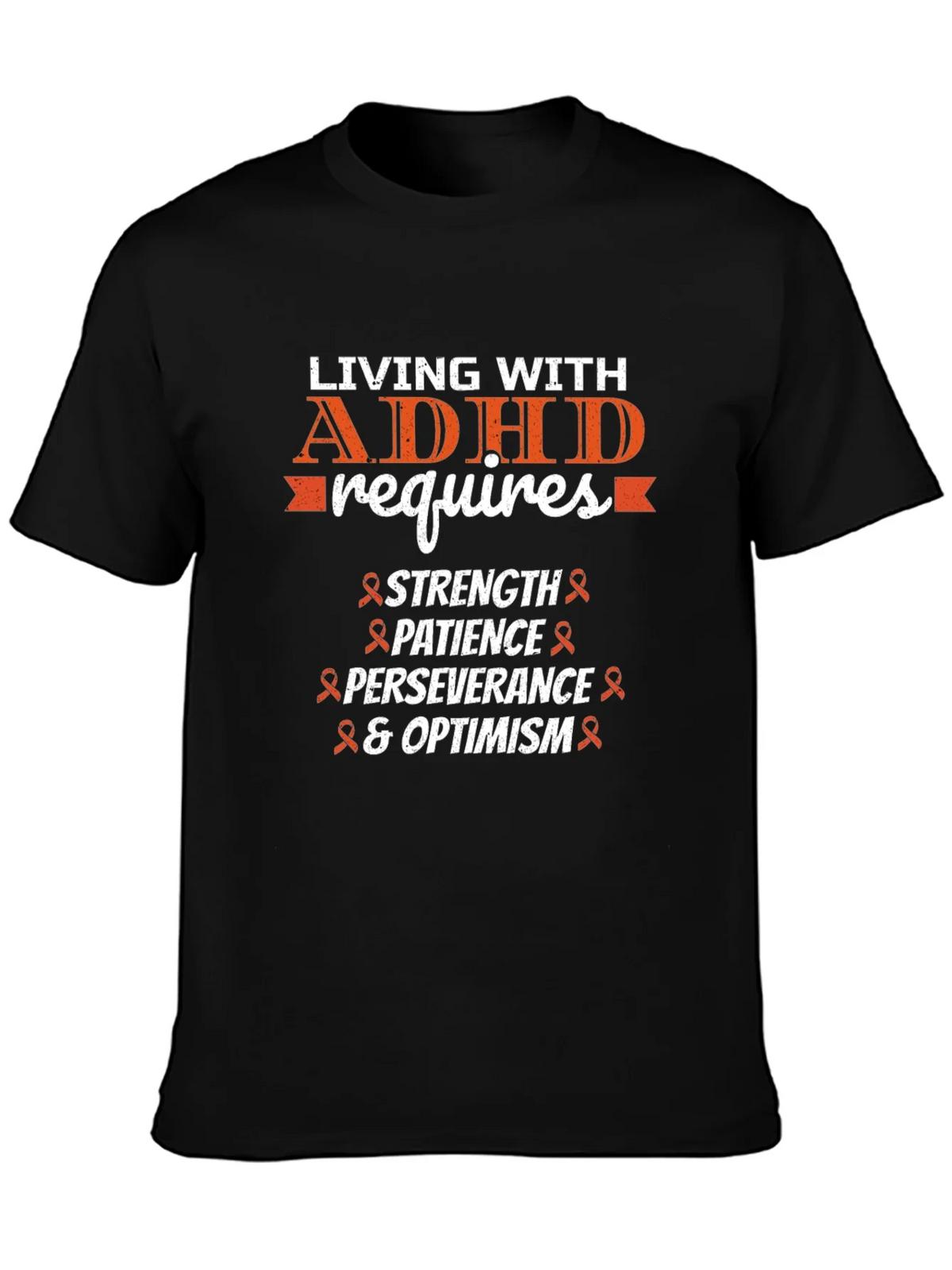 ADHD Awareness T-Shirt: Strength Patience Optimism product image 3