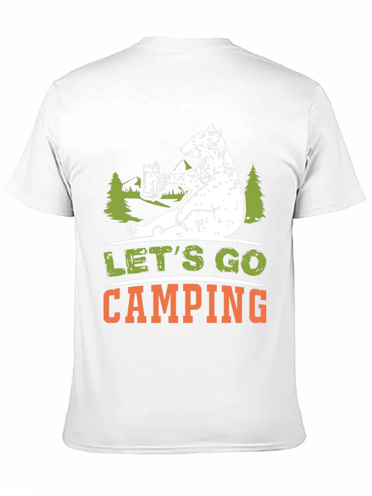 Lets Go Camping Bear Graphic T-Shirt product image 10