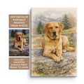 Labrador Gifts Custom Watercolor Painting Wall Art