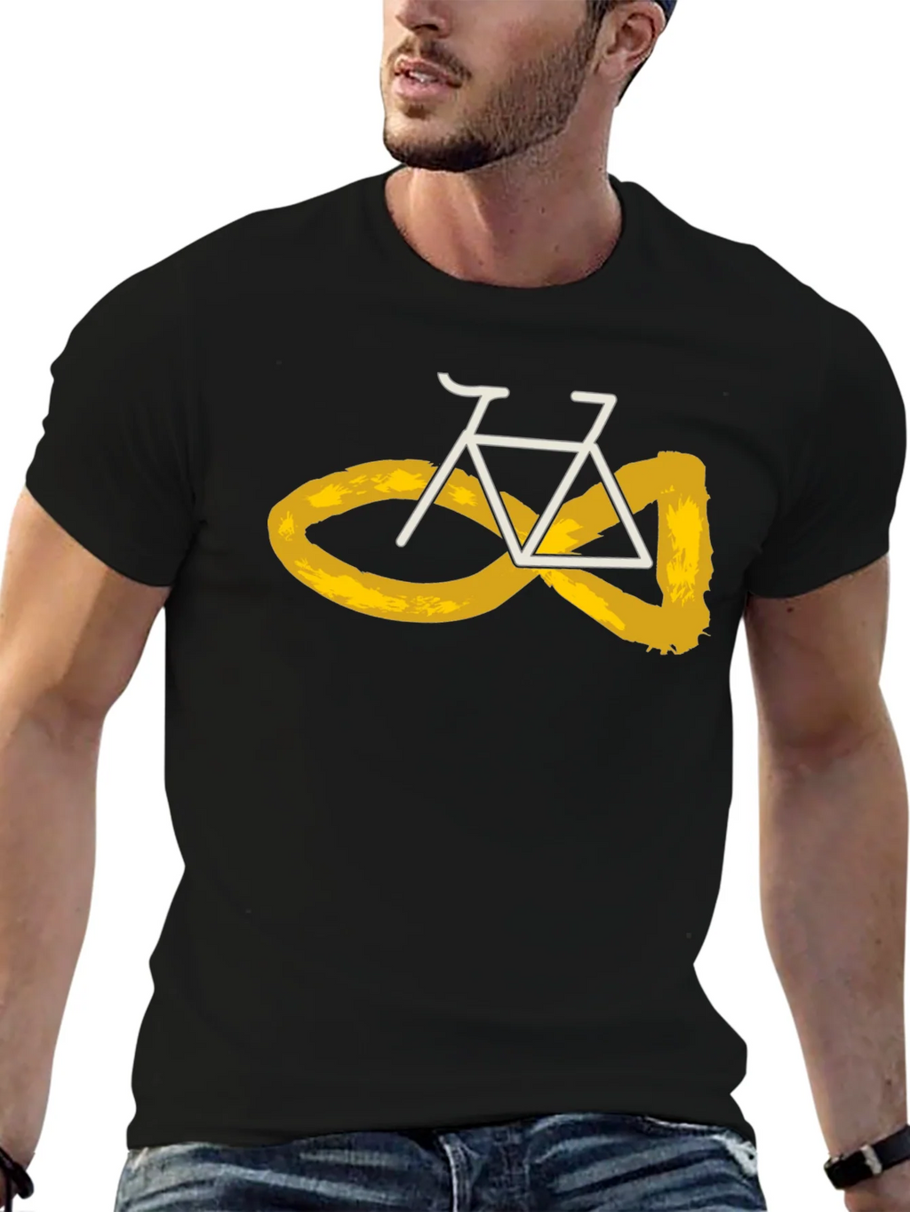 Bike & Infinity Symbol T-Shirt product image 3