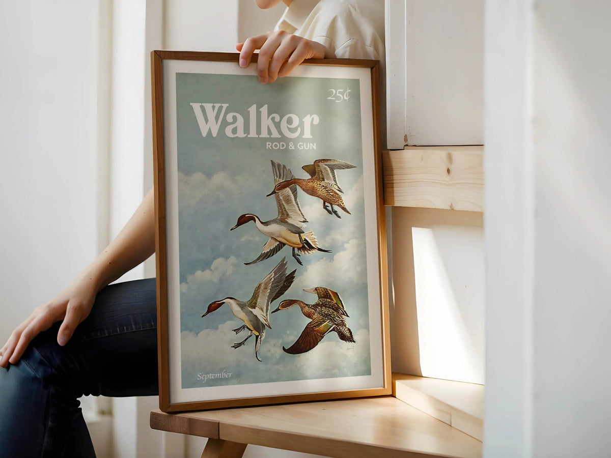 Hunting Art Walker Rod & Gun Canvas Art - Ducks in Flight Perfect Gift for Duck Hunters