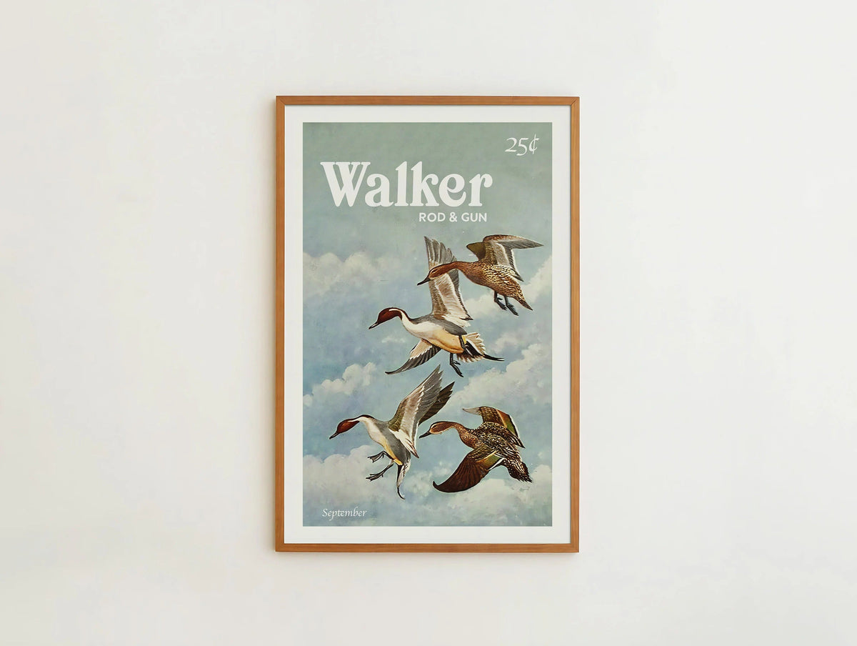 Hunting Art Walker Rod & Gun Canvas Art - Ducks in Flight Perfect Gift for Duck Hunters