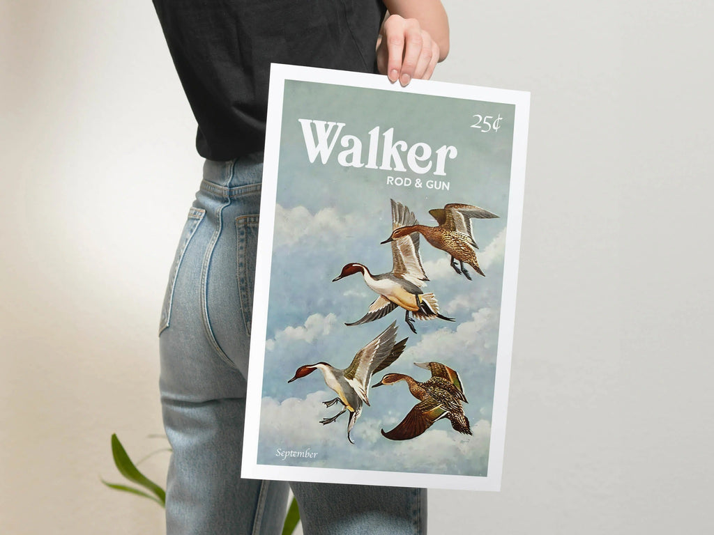 Hunting Art Walker Rod & Gun Canvas Art - Ducks in Flight Perfect Gift for Duck Hunters