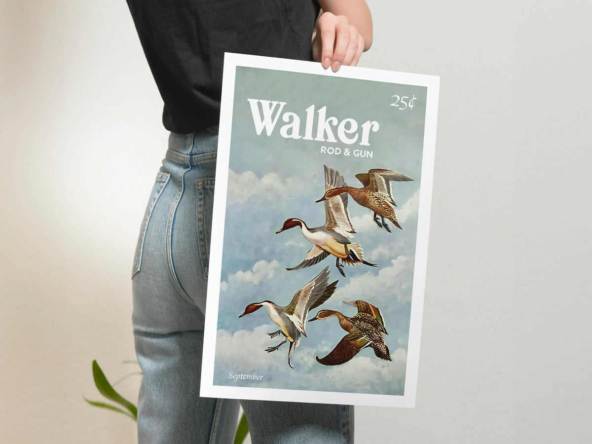 Hunting Art Walker Rod & Gun Canvas Art - Ducks in Flight Perfect Gift for Duck Hunters