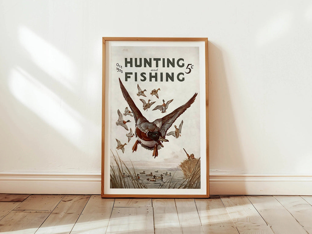 Hunting and Fishing Canvas Print - Ducks in the Sky Perfect Gift for Hunters