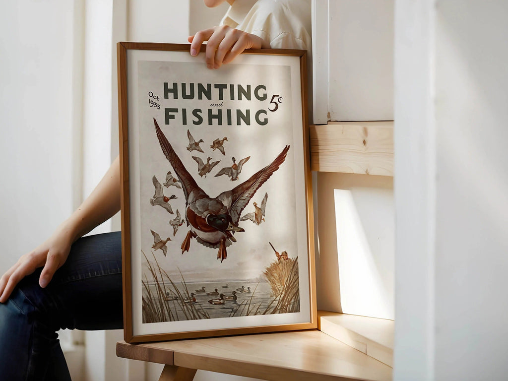 Hunting and Fishing Canvas Print - Ducks in the Sky Perfect Gift for Hunters