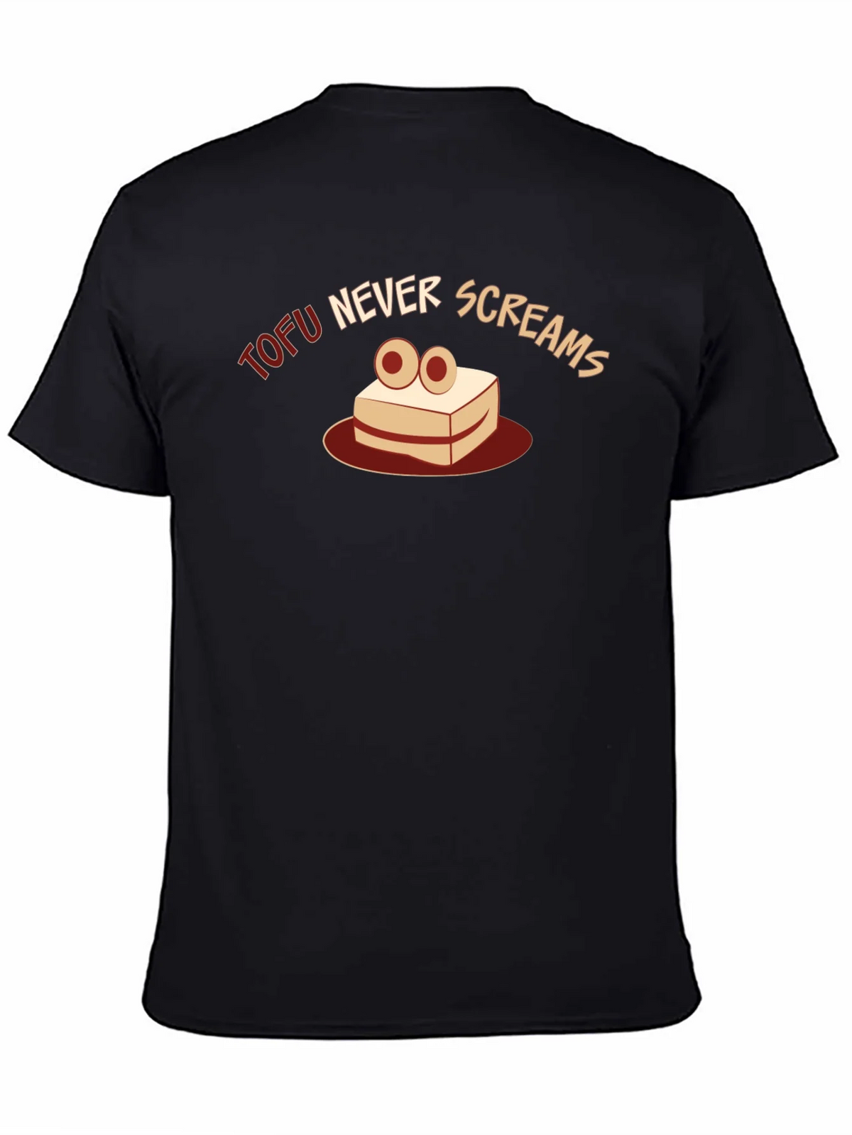 Tofu Never Screams Graphic Tee - Vegan Humor T-Shirt product image 4