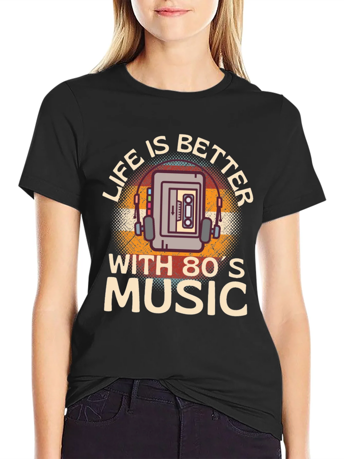 Retro 80s Music T-Shirt - Life is Better with product image 2