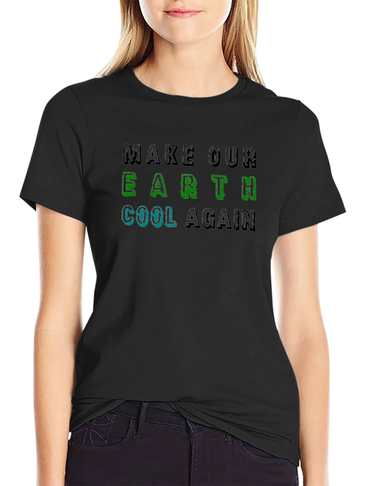 Earth Cool Again Graphic Tee - Climate Awareness product image 2