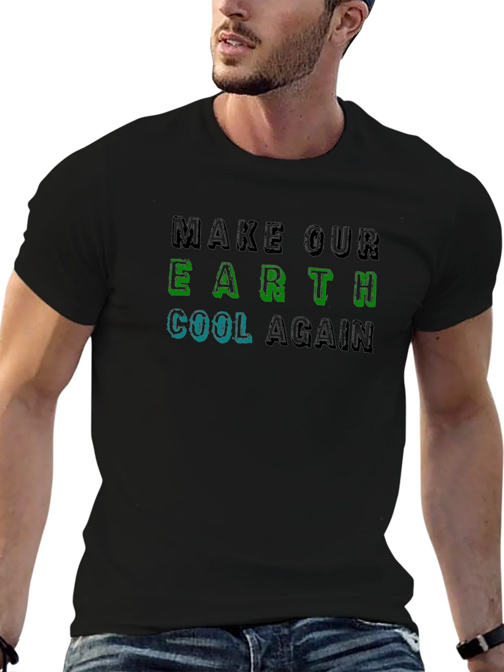 Earth Cool Again Graphic Tee - Climate Awareness product image 6