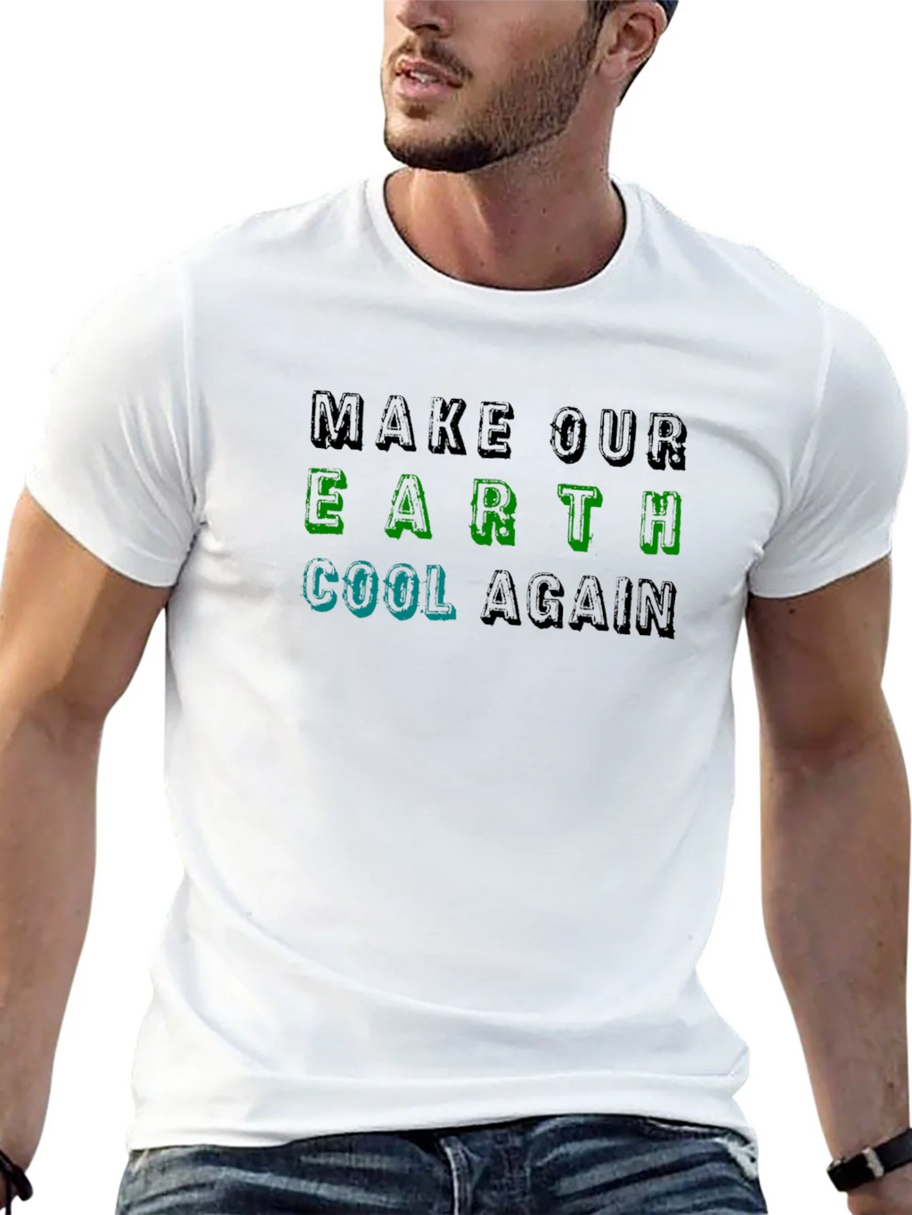 Earth Cool Again Graphic Tee - Climate Awareness product image 12