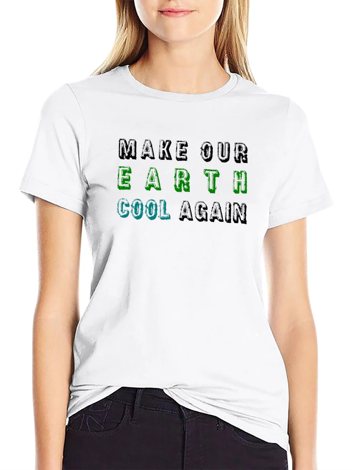 Earth Cool Again Graphic Tee - Climate Awareness product image 8