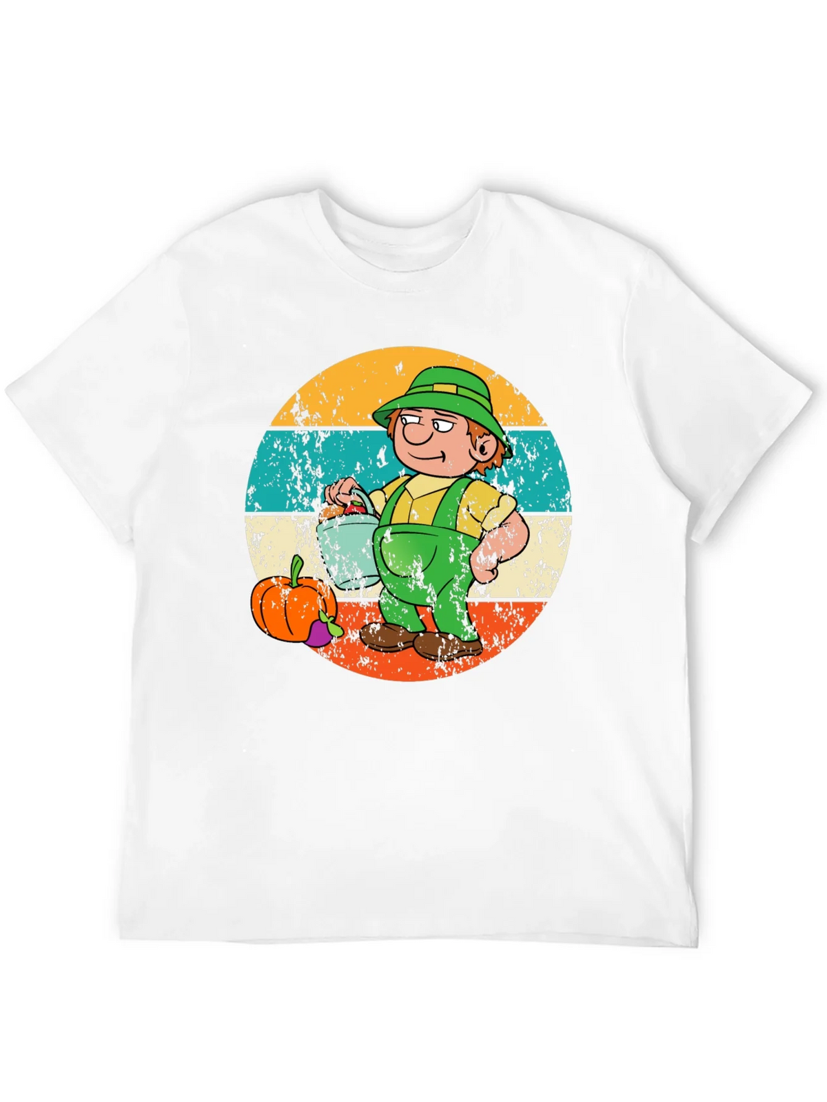 Cartoon Farmer Graphic Tee - Black product image 5