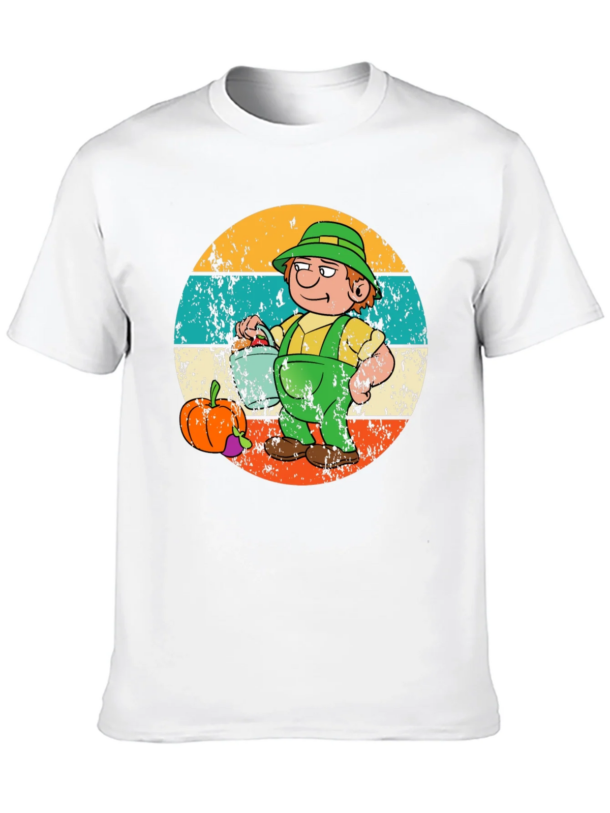 Cartoon Farmer Graphic Tee - Black product image 4