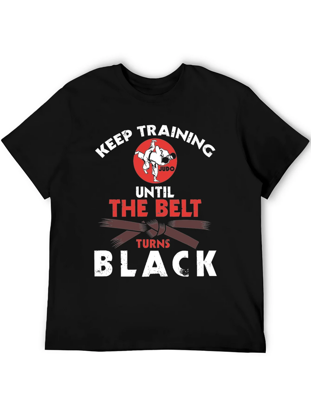 Judo Training Black Belt T-Shirt product image 5