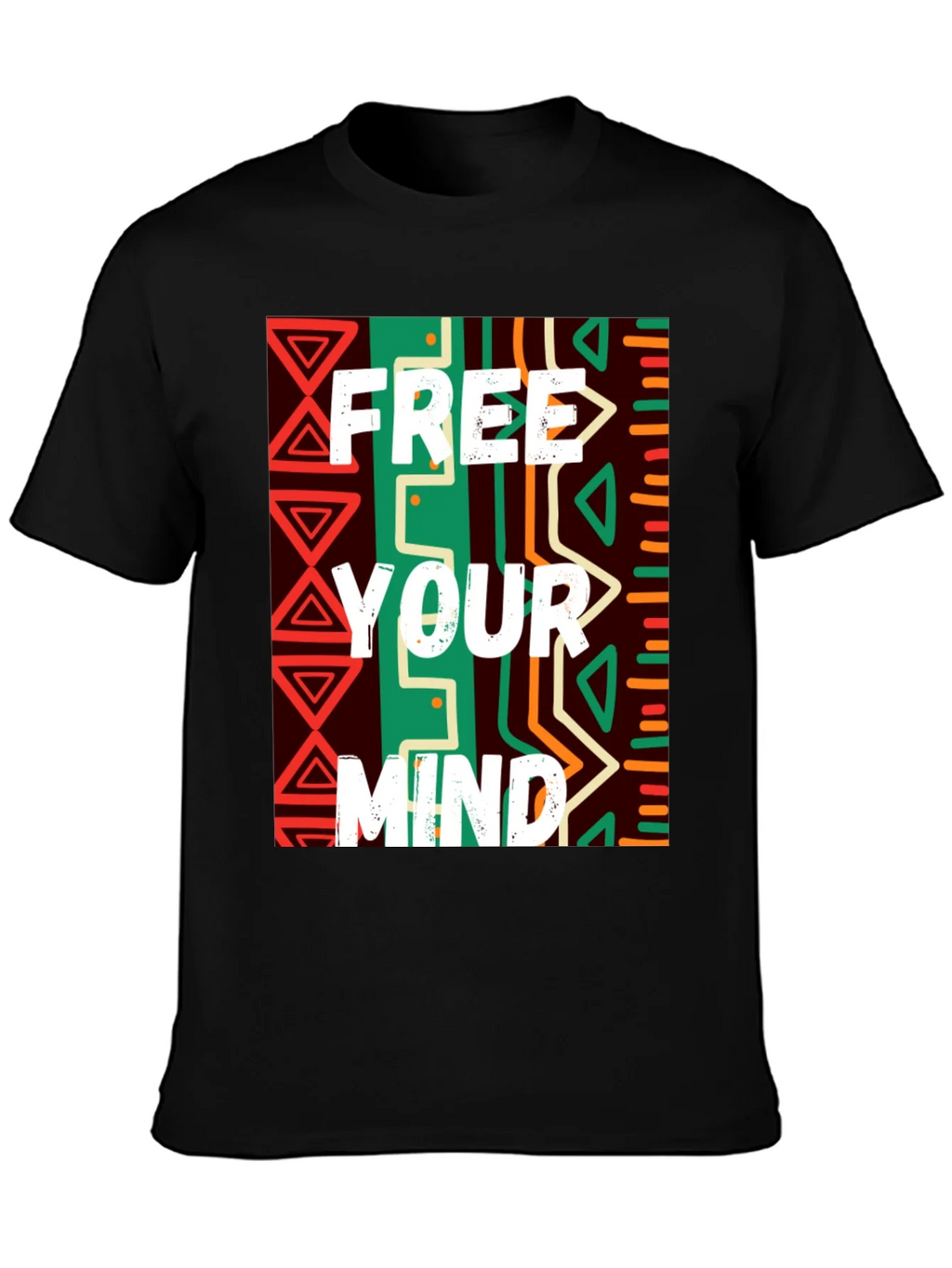 Free Your Mind Graphic Tee - Black Cotton Blend product image 3