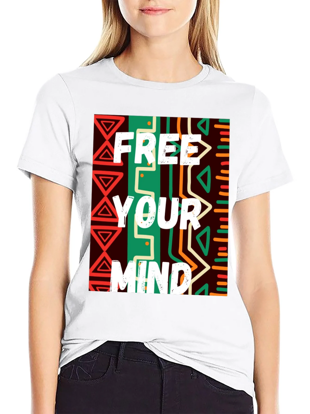 Free Your Mind Graphic Tee - Black Cotton Blend product image 8