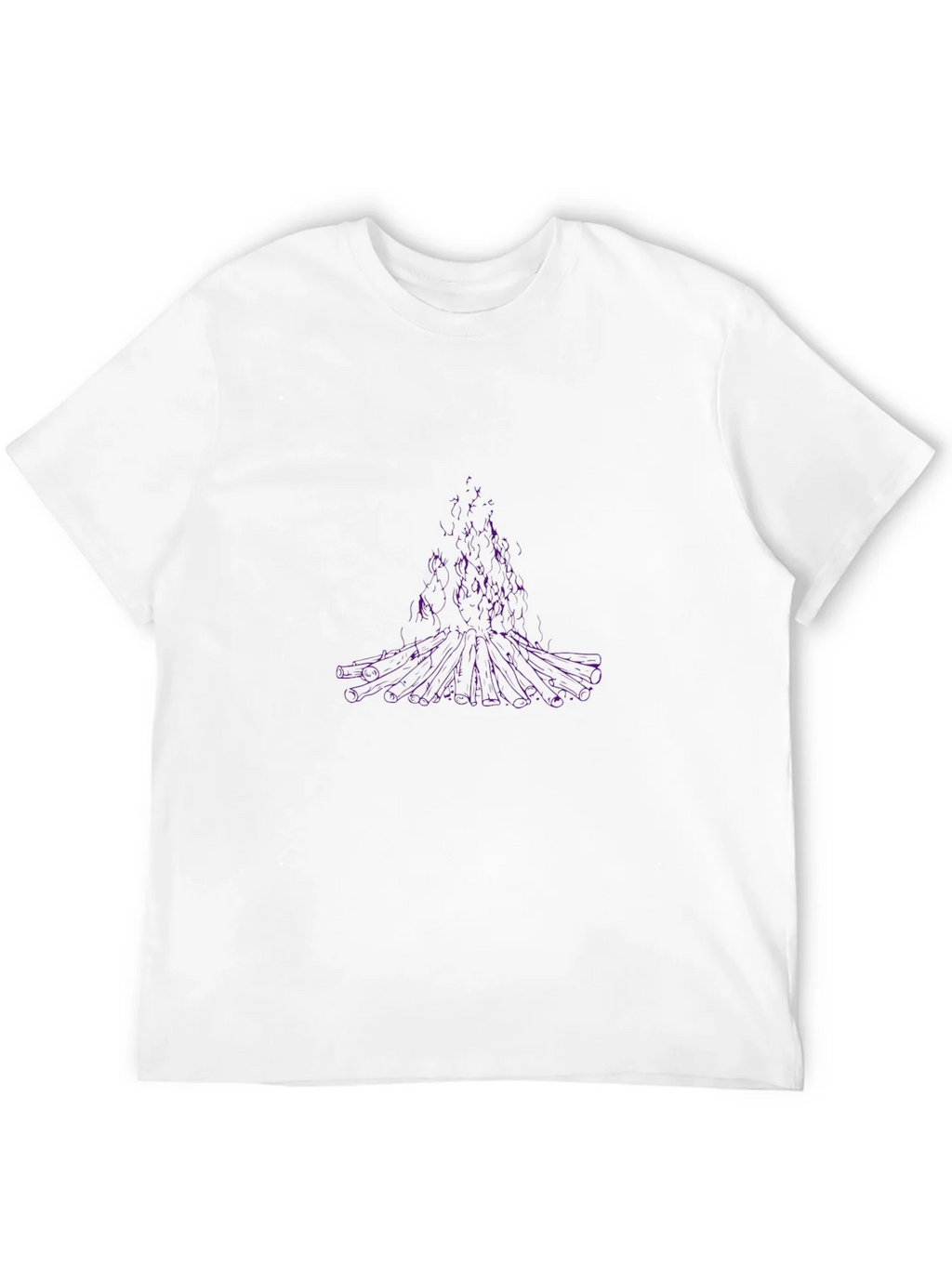 Abstract Purple Tree Graphic Black T-Shirt product image 11