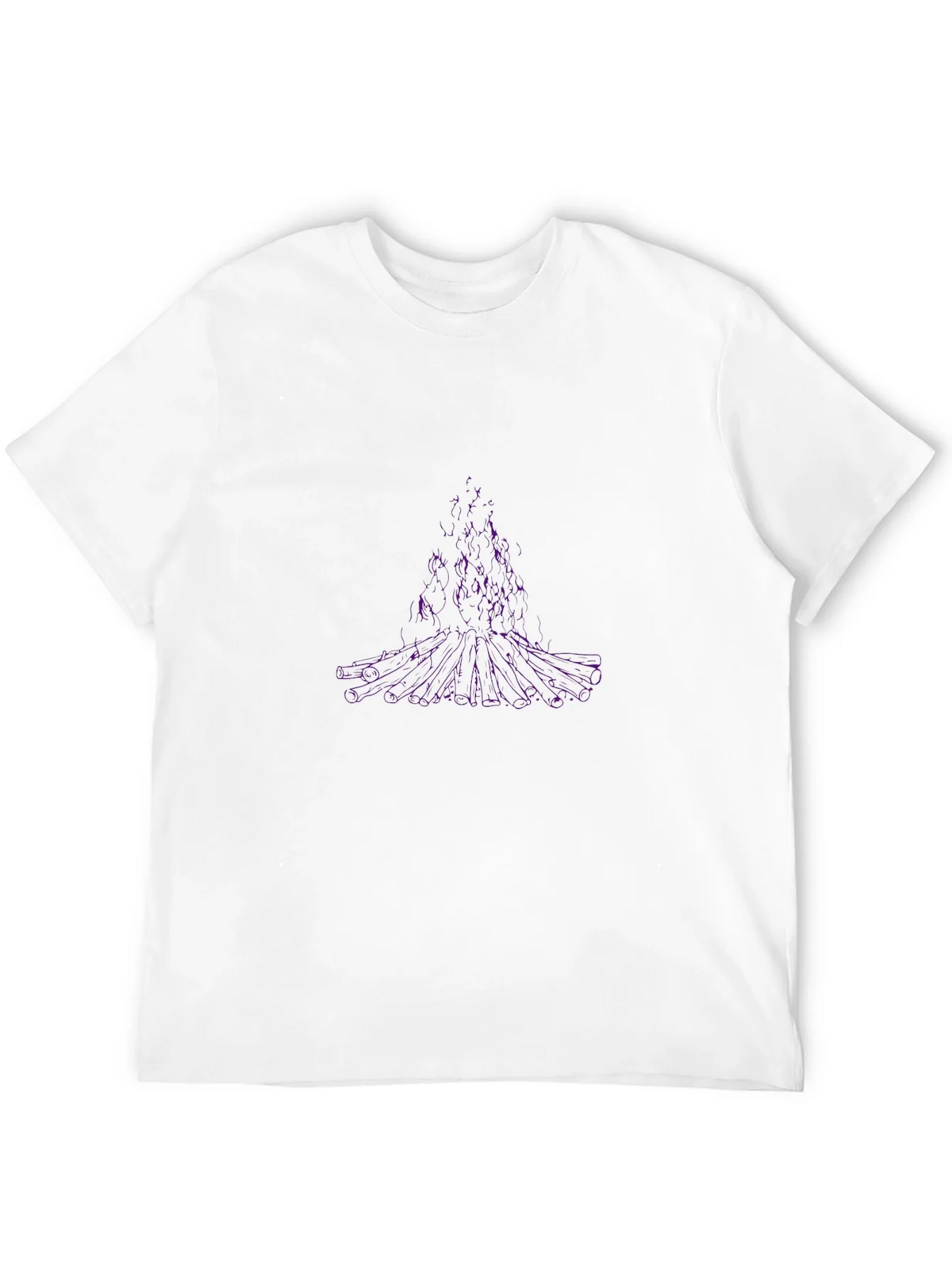 Abstract Purple Tree Graphic Black T-Shirt product image 11