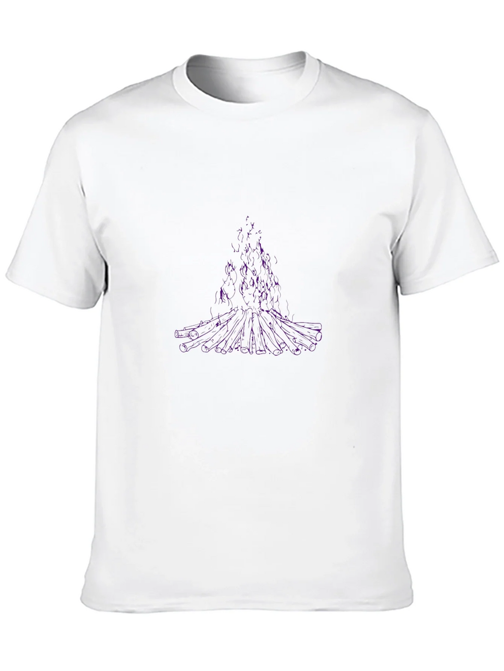 Abstract Purple Tree Graphic Black T-Shirt product image 9