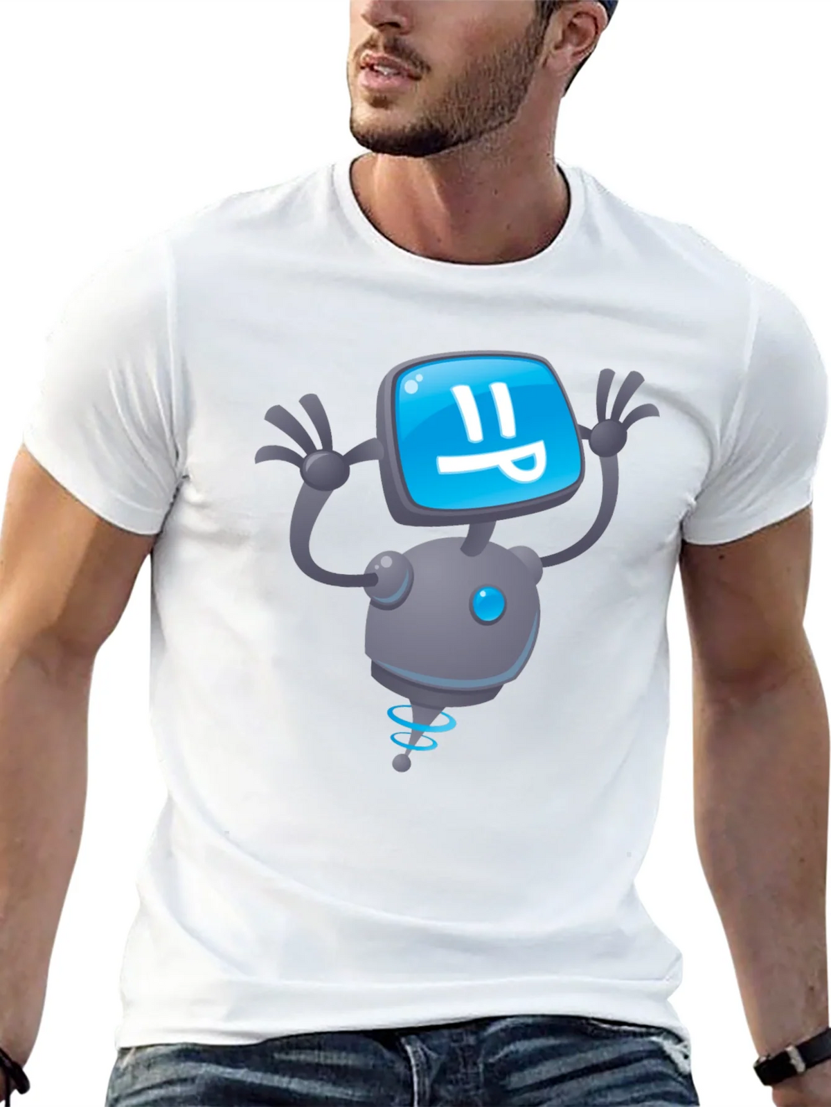 Robot Graphic Black T-Shirt product image 12