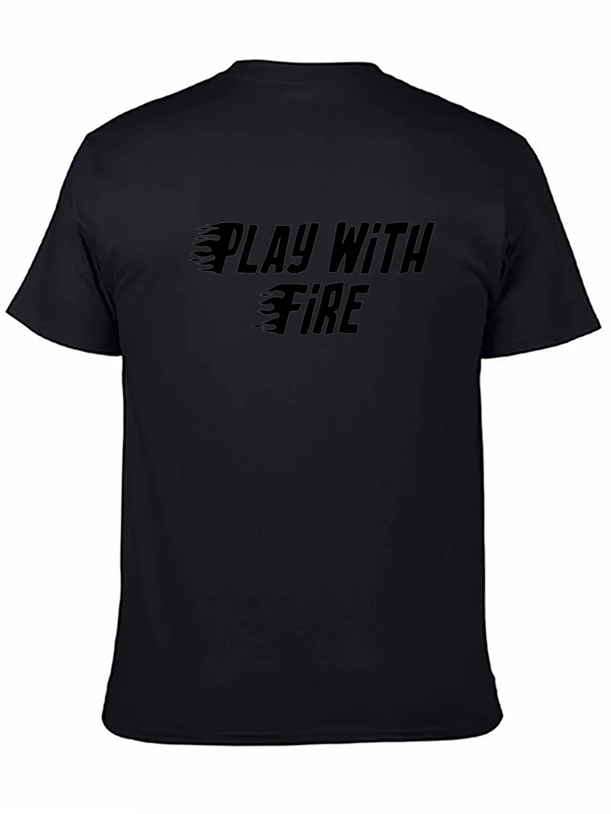 Play with Fire Graphic Black T-Shirt product image 4