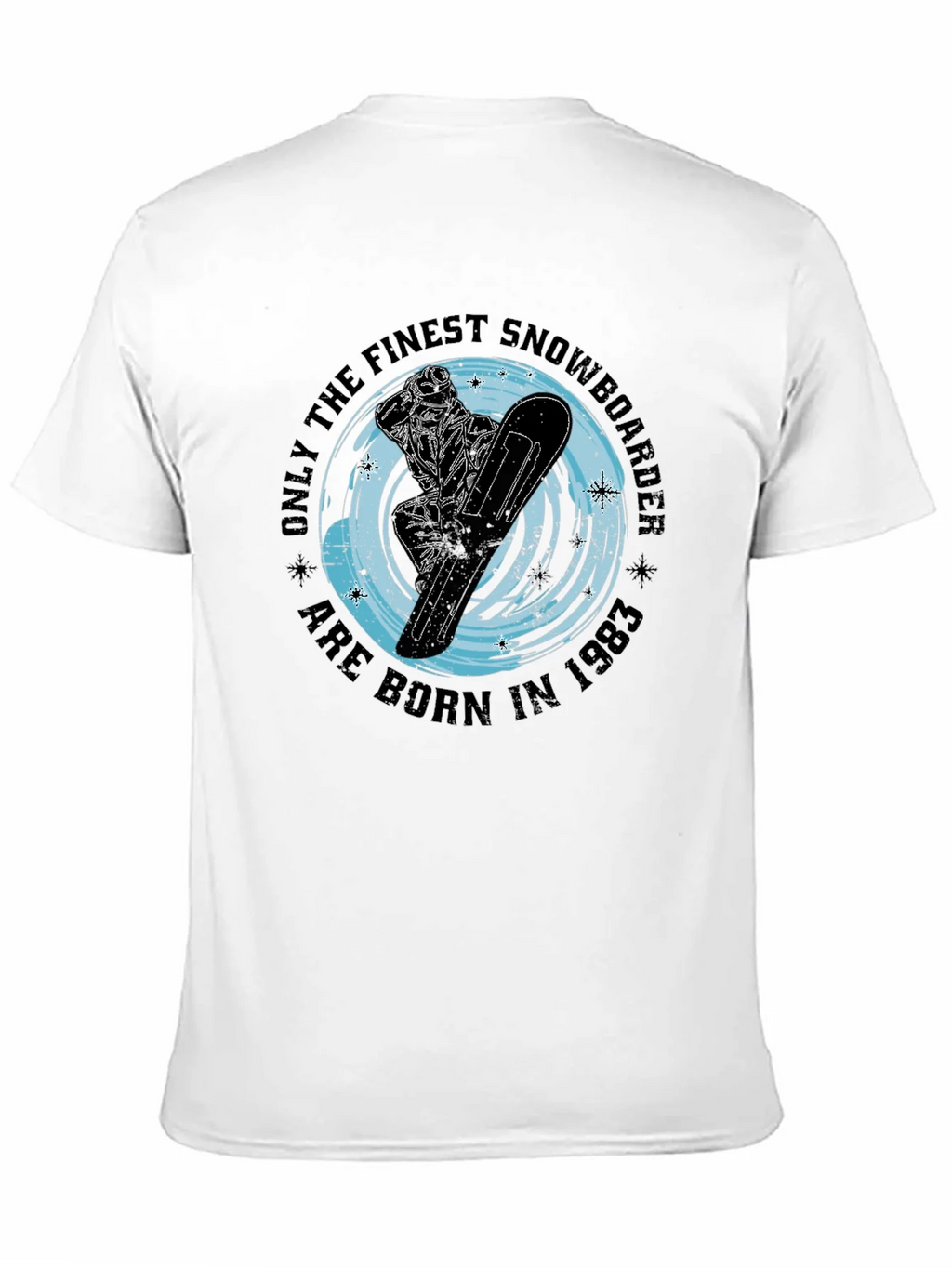 Finest Snowboarder Born in 1983 Black T-Shirt product image 10