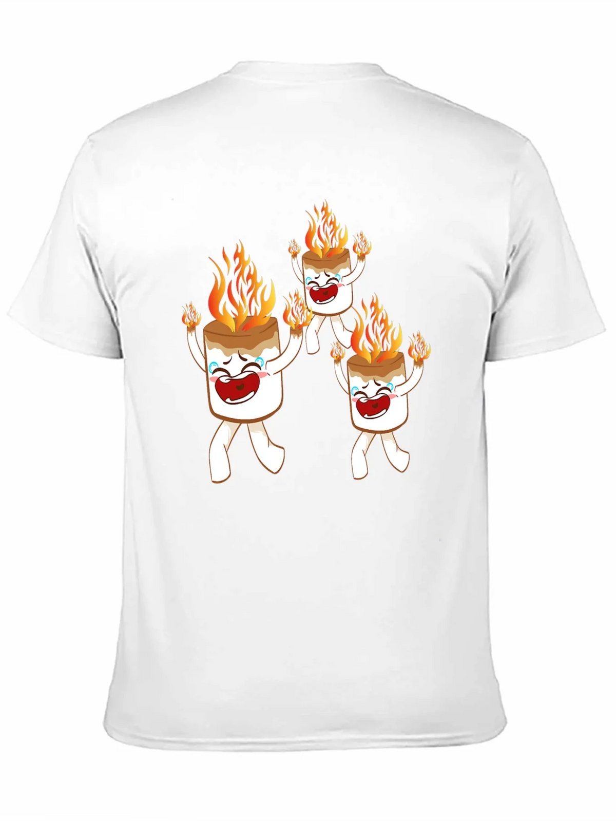 Funny Marshmallow On Fire Graphic Tee product image 10