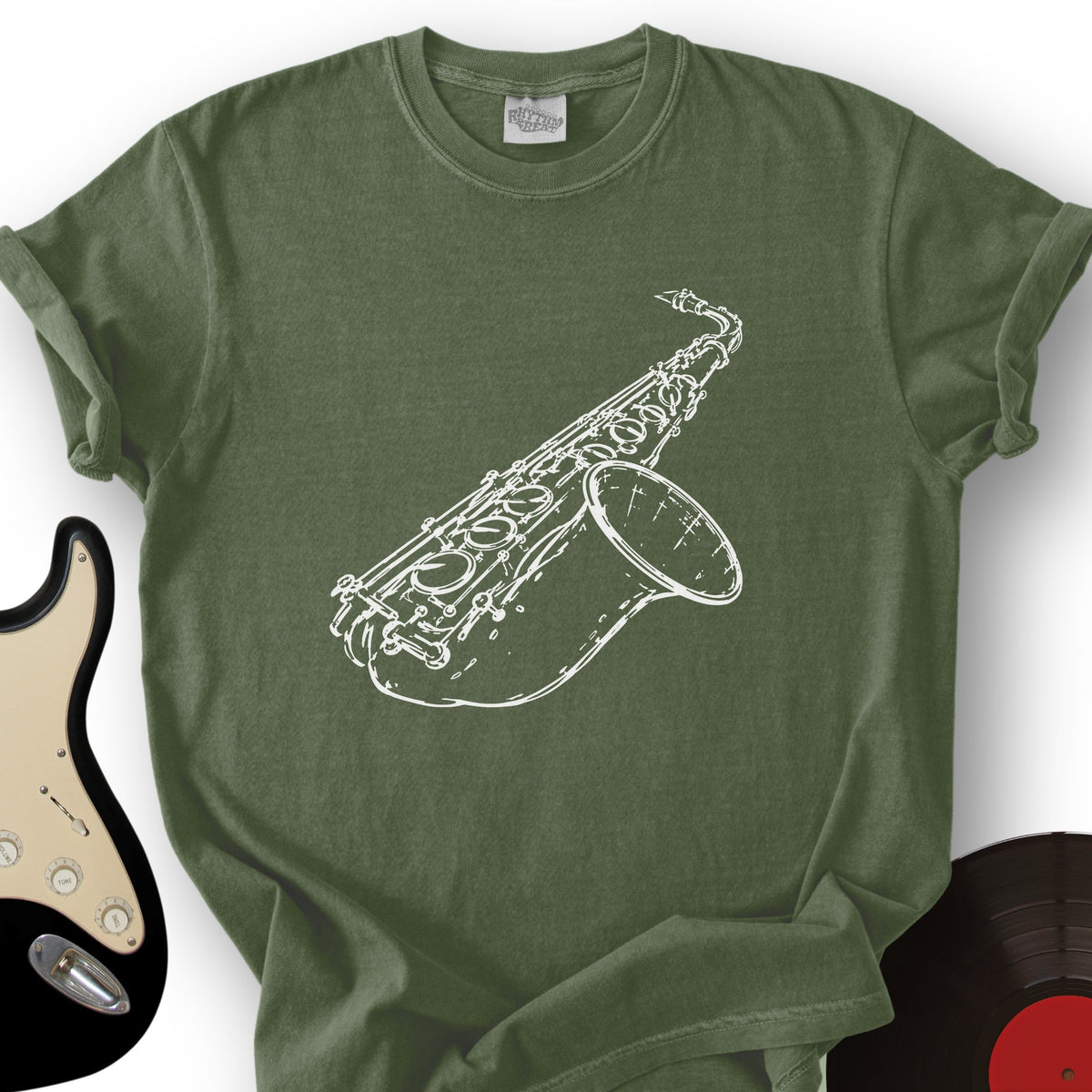 Saxophone Sketch T-Shirt product image 4