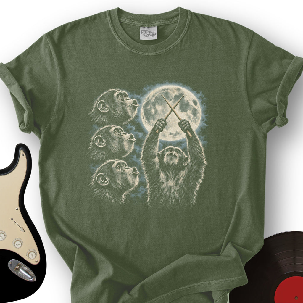 Chimp Drumstick Moon T-Shirt product image 3