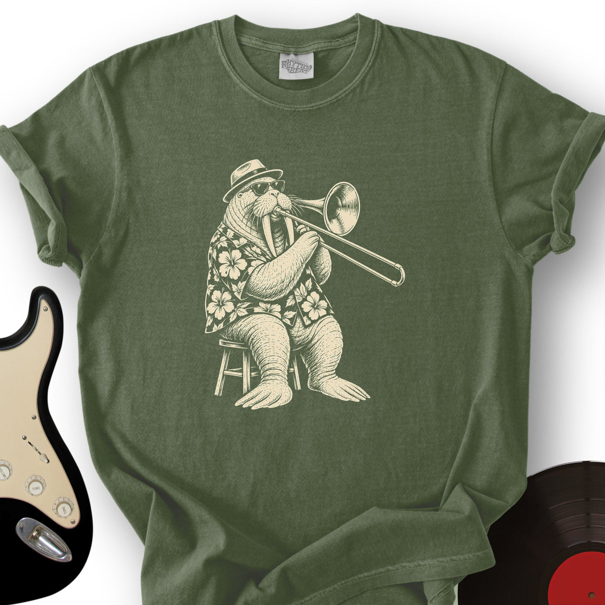 Walrus Trombone T-Shirt product image 3