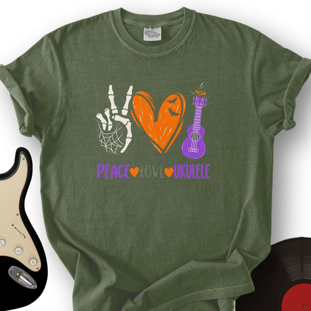 Peace Love Ukulele T-Shirt product image 6