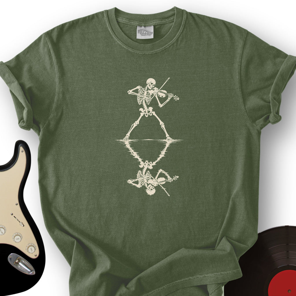 Skeleton Fiddler Silhouette T-Shirt product image 2
