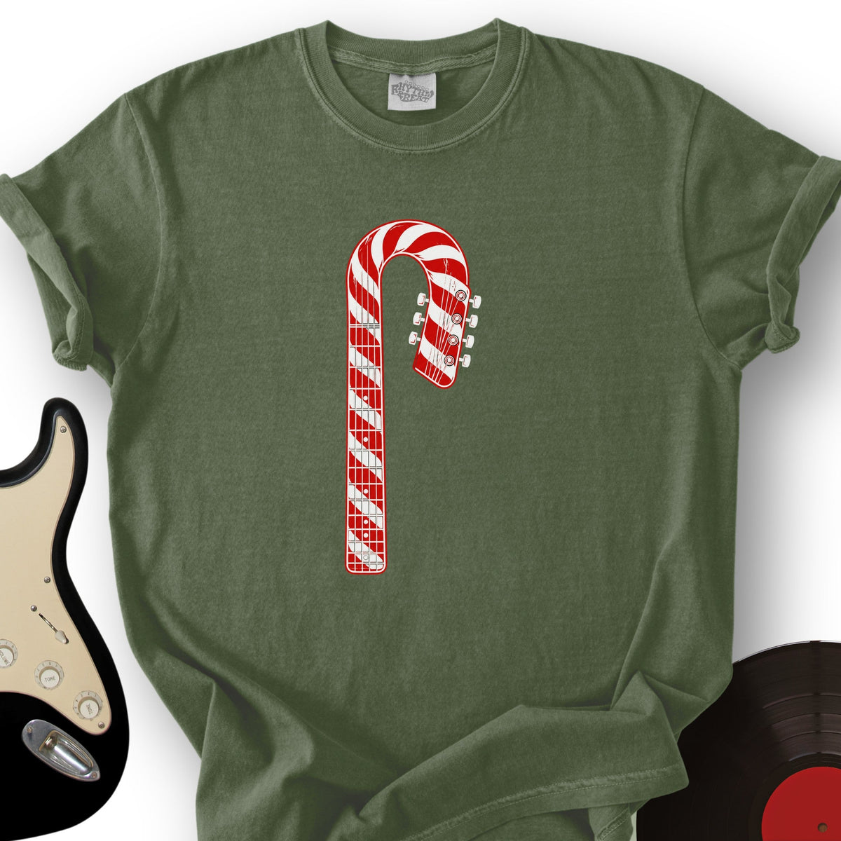 Candy Cane Fretboard T-Shirt product image 2