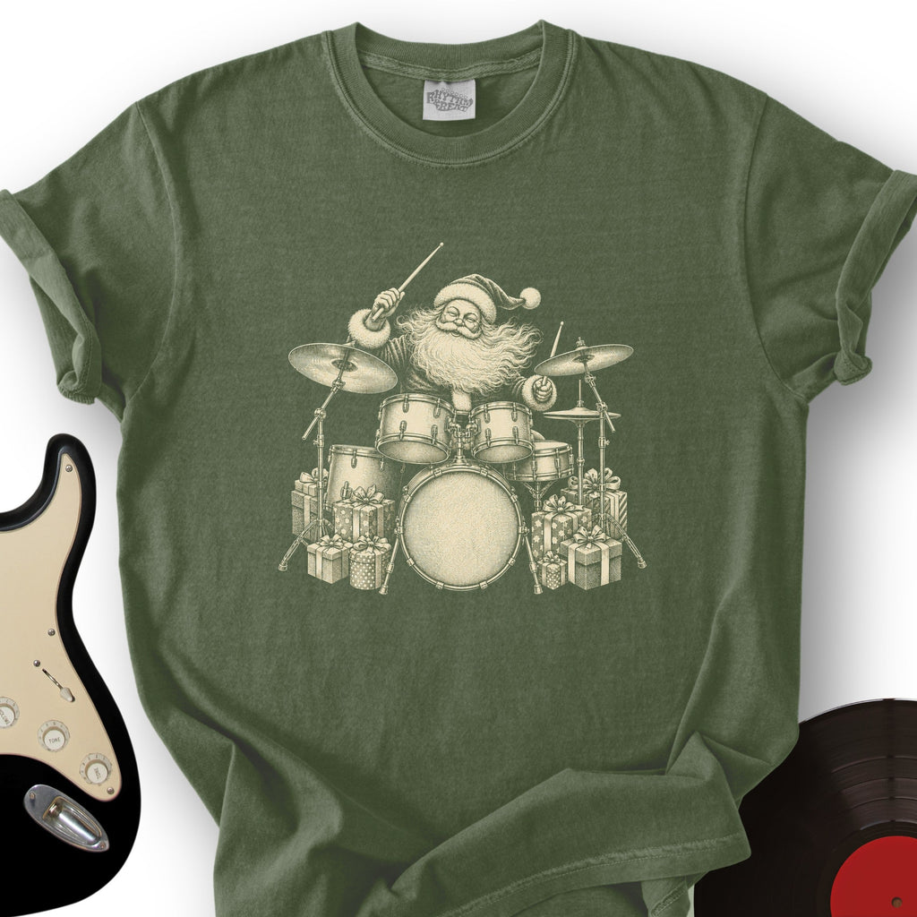 Santa Drummer T-Shirt product image 6