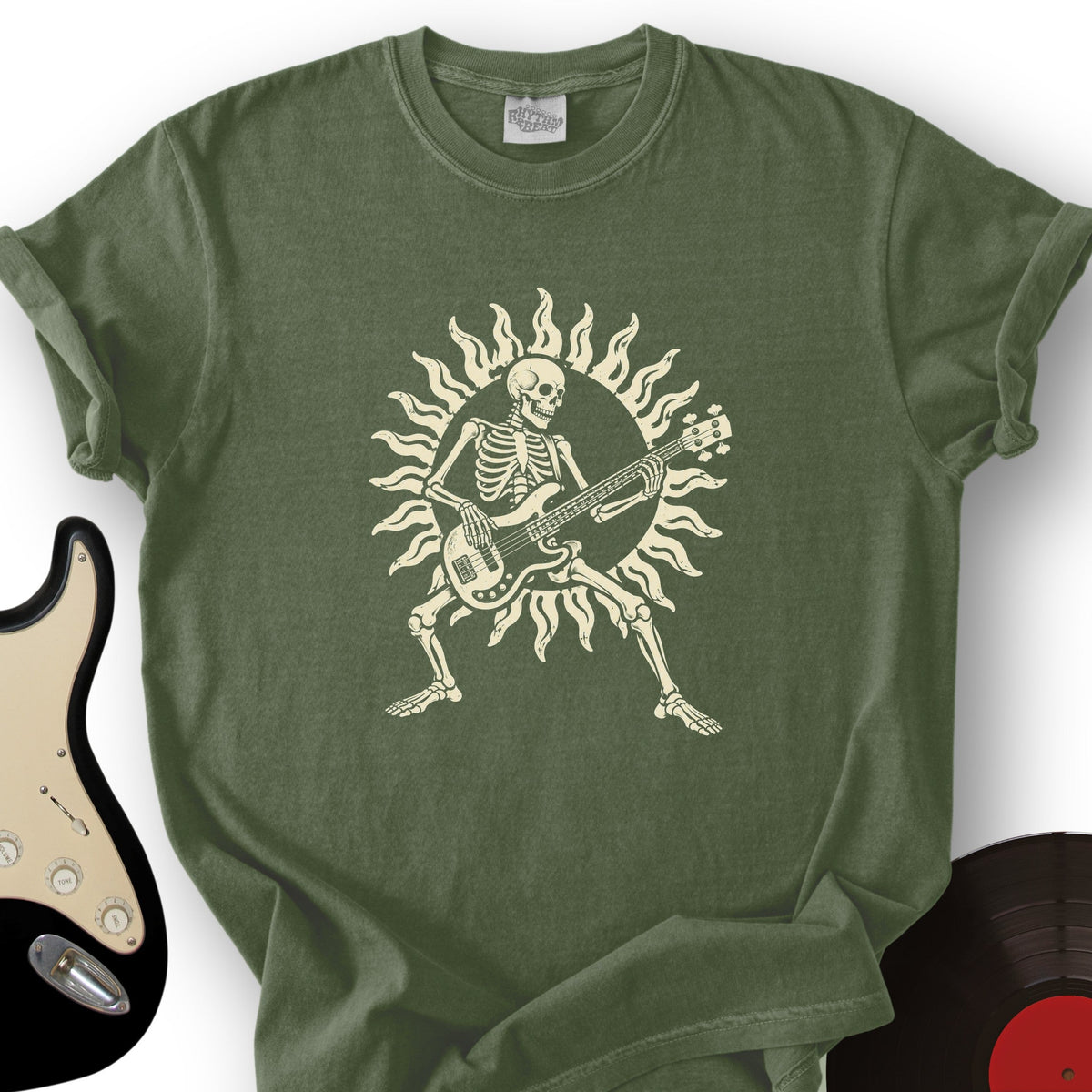 Skeleton Bassist Sunburst T-Shirt product image 6