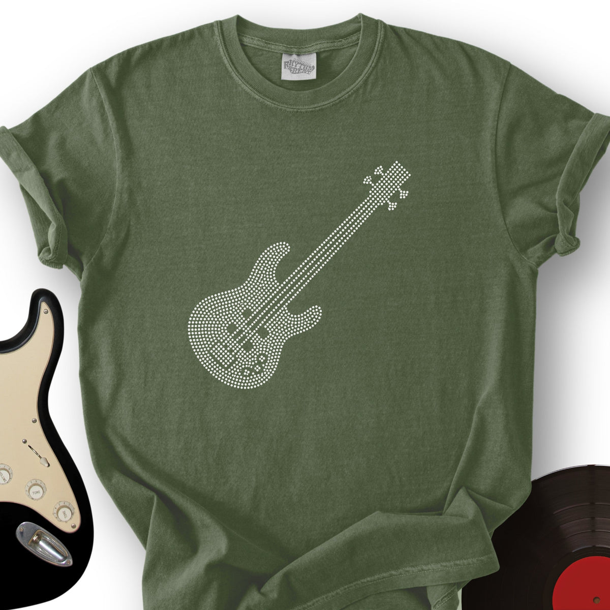 Dotted Bass Guitar T-Shirt product image 4