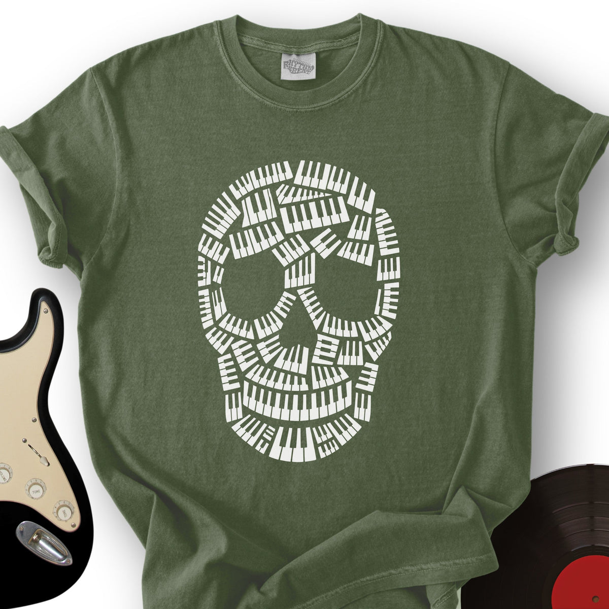 Piano Key Skull T-Shirt product image 3