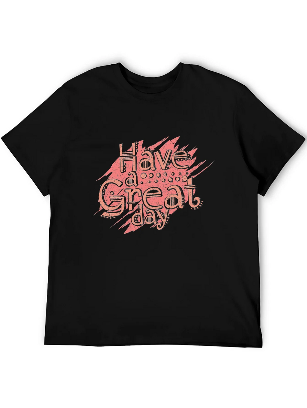 Have A Great Day Black Graphic Tee product image 5